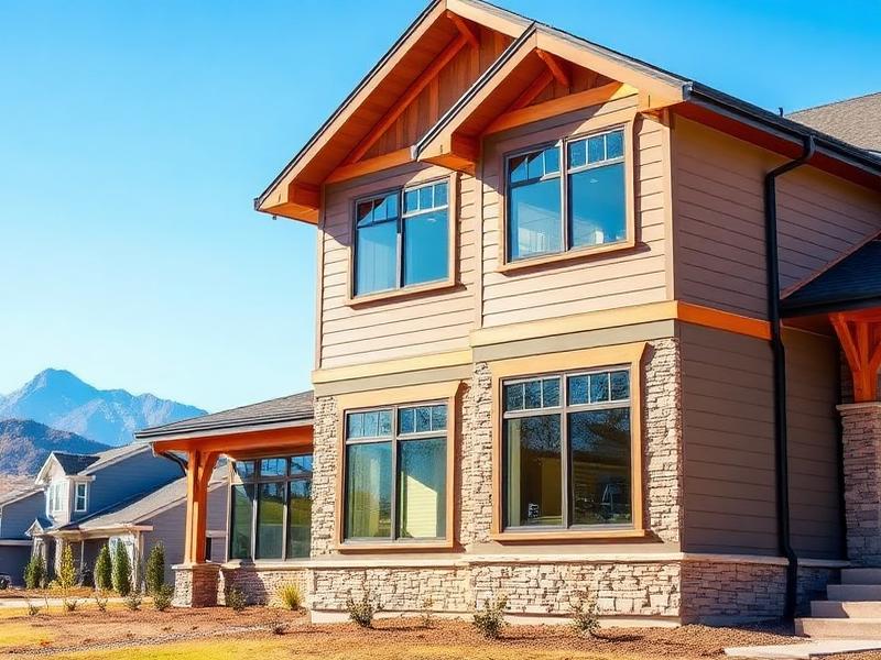 New construction windows after final cleanup
